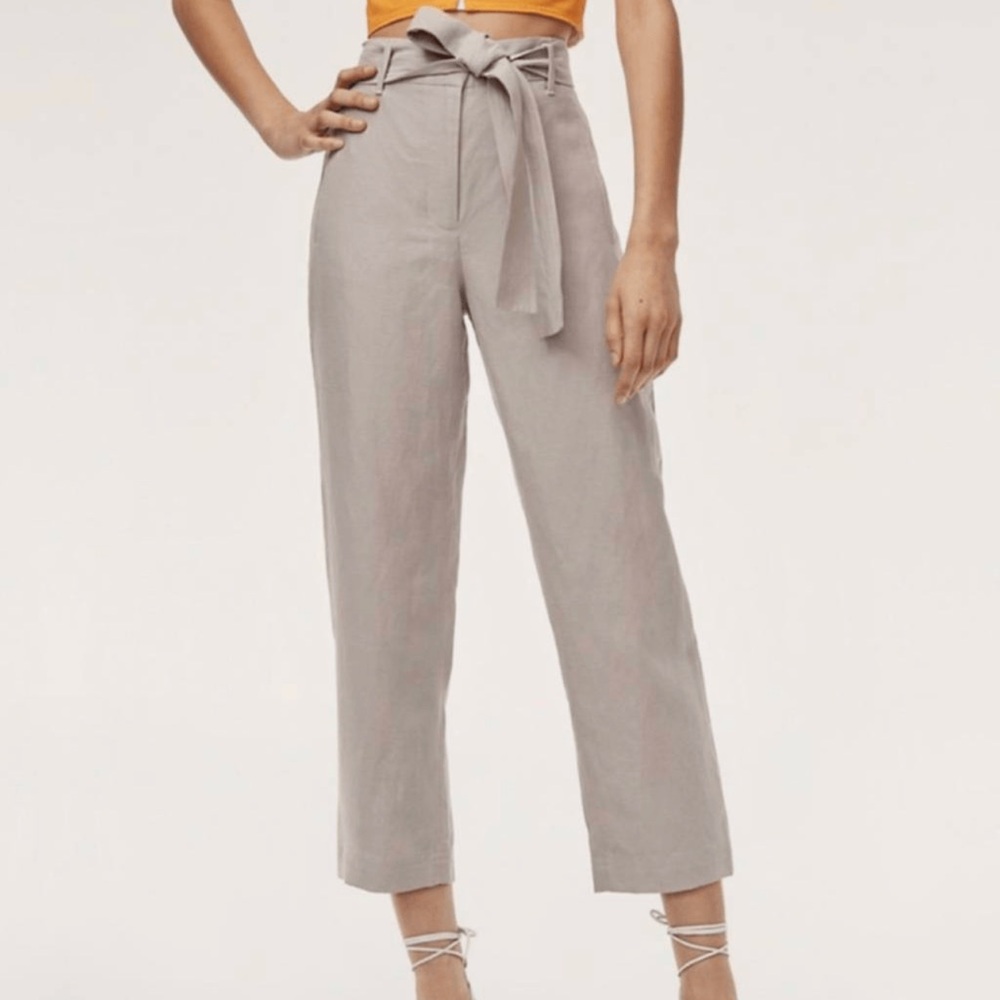 Aritzia Wilfred Jallade linen blend pants 0